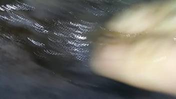 Moist mare hole getting finger-fucked in POV